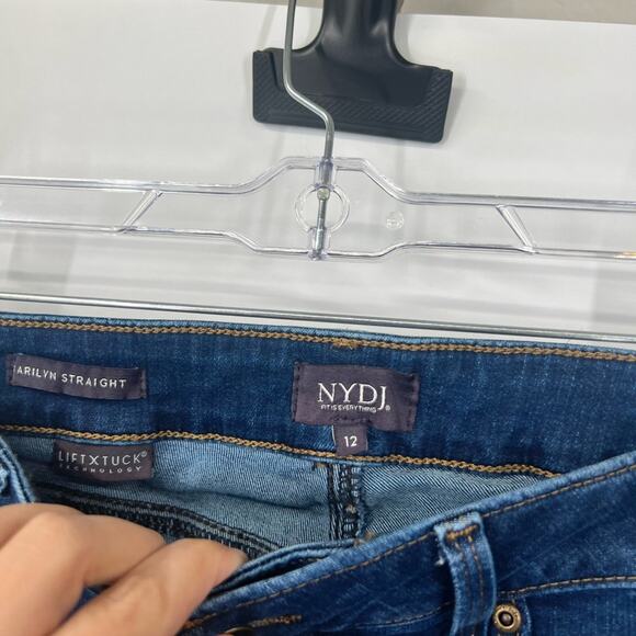NYDJ Marilyn Straight Jeans LiftxTuck Technology High Rise - Picture 3 of 7